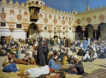 イスラム教 Painting - ルートヴィヒ・ドイチュ・イスラムのモスクで